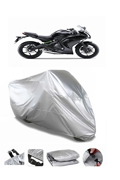 AUTOLION Kawasaki ER-6 F Gray Motorcycle Tarpaulin Premium Quality