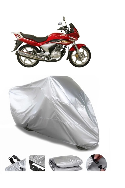 AUTOLION Honda CBF 150 Gray Motorcycle Tarpaulin Premium Quality