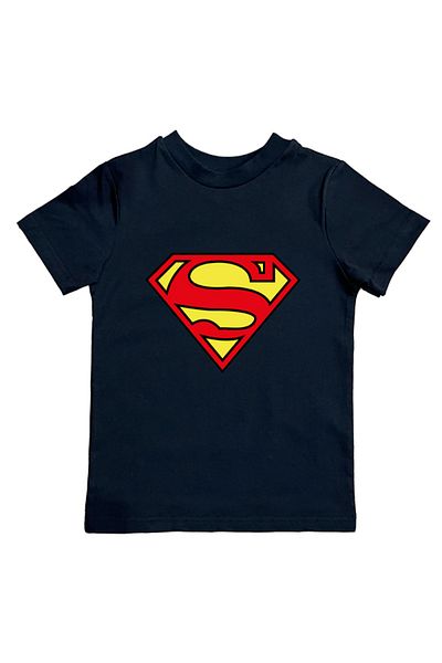 Superman printed cotton combed cotton fabric summer children's T-shirt
