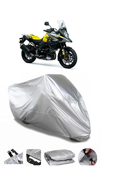 AUTOLION مشمع دراجة نارية سوزوكي V-Strom DL1000 باللون الرمادي عالي الجودة