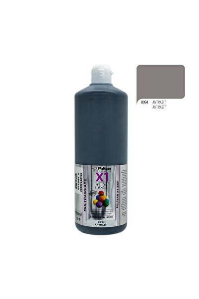 Polisan X1art Multisurface Hobi Boyası 1000ml - 0094 Antrasit