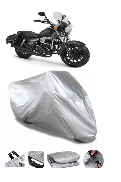 autolion مشمع دراجة نارية كوبا سوبر لايت 150 رمادي عالي الجودة