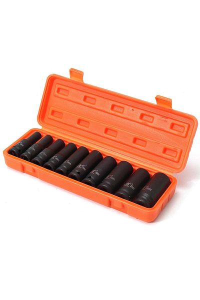 Titi 5490 1/2" Deep Pneumatic Socket Wrench Set 10 Pieces (metric)