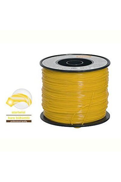 SPRING GARDEN Motorlu Tırpan Misinası 3,3 Mm Kare Bükümlü Rulo 200 Mt (diken,...