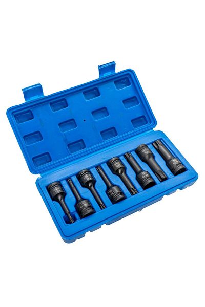 Titi 6018 1/2" Air Long Torx Socket Set 8 Pieces