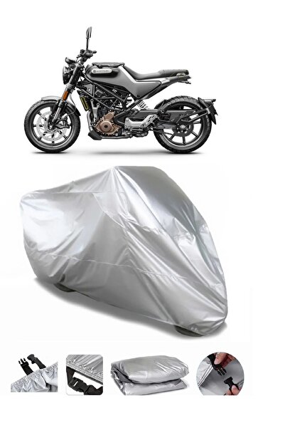 AUTOLION Husqvarna Svartpilen 250 Gray Motorcycle Tarpaulin Premium Quality