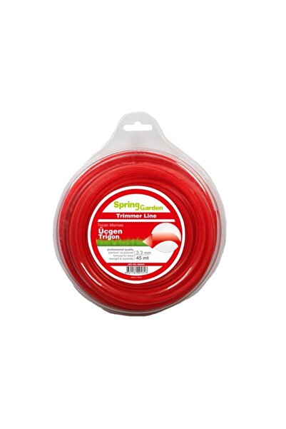SPRING GARDEN Motorlu Tırpan Misinası 3,3 Mm 45 Mt Üçgen (diken, Ot, Çimen Ke...