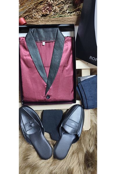 SATTENS 7 pieces Men's Dowry pocket groom suit set pajamas suit