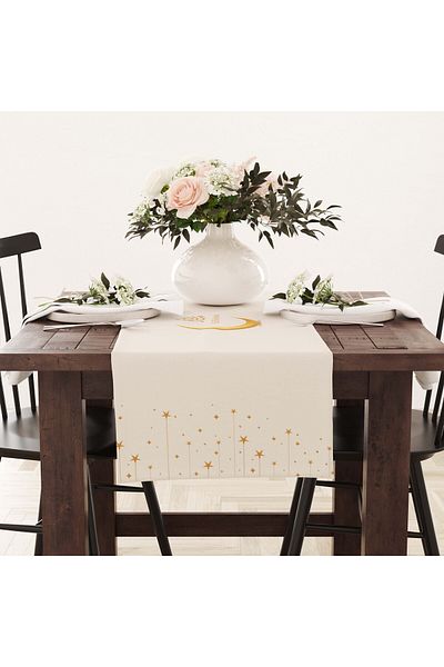 Filamente Ramadan Runner / Ramadan Pattern / Stain Resistant - Washable Micropetek Fabric 140x40