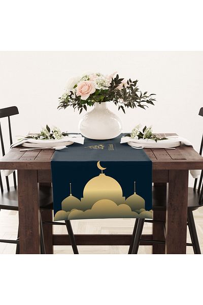 Filamente Ramadan Runner / Ramadan Pattern / Stain Resistant - Washable Micropetek Fabric 140x40