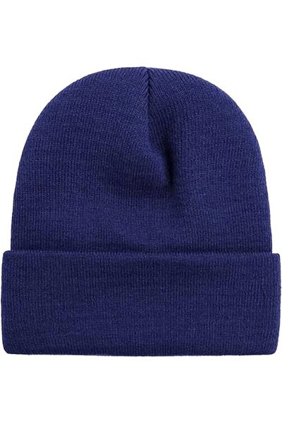 MinaCarin Унисекс шапка Basic Beanie в тъмносиньо