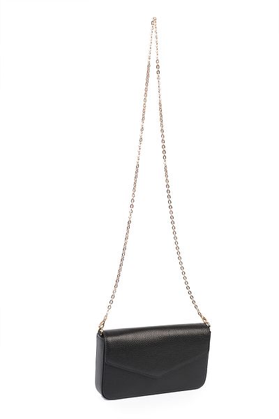 Ysmn Genuine Leather Chain Shoulder Bag Black YC012056DRL
