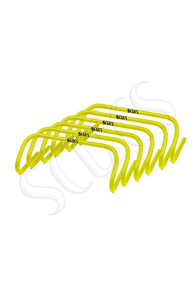 SCUCS ZIPPING BLOCKED ONE PIECE 22.5 CM YELLOW SET OF 6