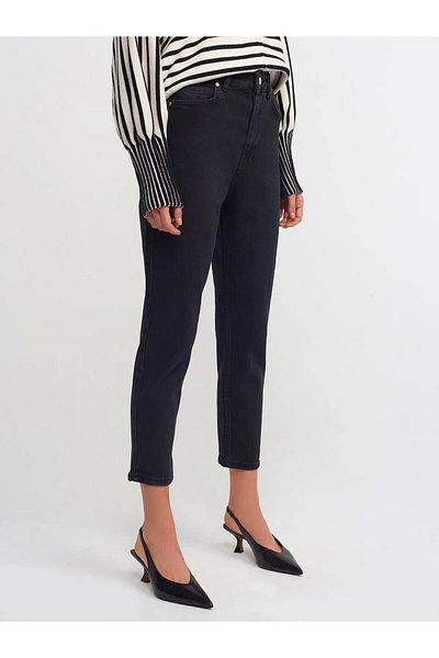 Geppetto Μαύρο σούπερ ψηλόμεσο τζιν Lycra - Comfort Jeans (FULL MOLD)