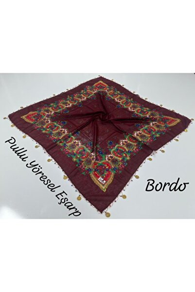 YILDIZ SCARF Yöresel Çeyrekli Boncuklu Mardin Hemavi Eşarp