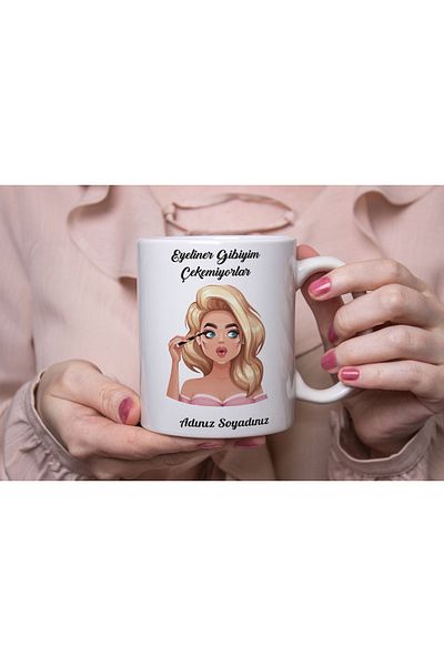 Azresa I'm Like Eyeliner They Don't Shoot Written - Mug Cup