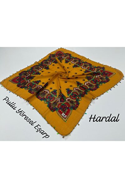 Genel Markalar Yöresel Çeyrekli Boncuklu Mardin Hemavi Eşarp