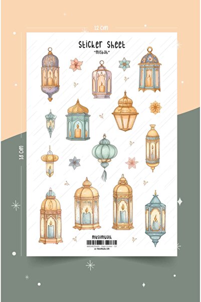 MuslimWalk Misbah – İslami Temalı – Sticker Seti #137