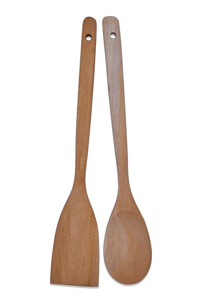 Hedicaret Wooden Spatula and Spoon Set Double Indonesian Trees