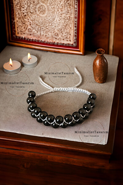 MinimalistTasarım سوار من الحجر الطبيعي للرجال، سوار للأولاد، سوار جلدي، سوار...