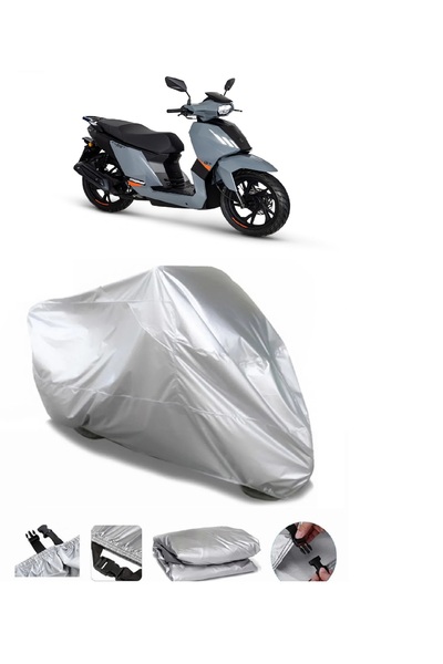 Breen بيجو تويت 200 رمادي مقاوم للماء للدراجات النارية بريميوم