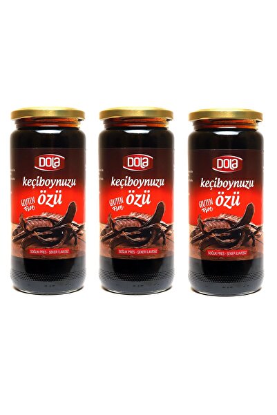 Dola Keçiboynuzu Özü 640 G 3 Adet Glutensiz, Soğuk Pres, Şeker Ilavesiz