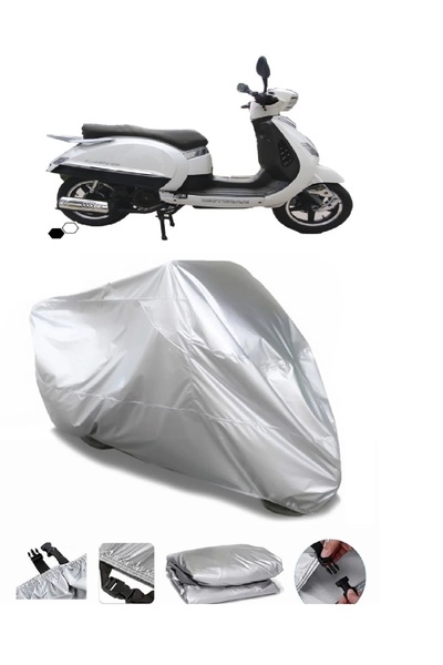 Breen ماركة دراجة نارية مقاومة للماء باللون الرمادي من Motoran Karry 125