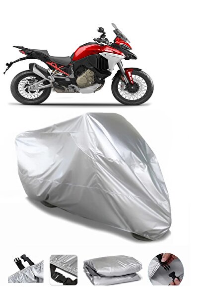 Breen Ducati Multistrada V4 S Sport - رمادي، موتو مقاوم للماء، مشمع ممتاز