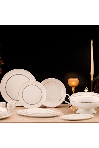 ÖZLİFE PRESTİGE COLLECTİONS Yuvarlak 60 Parça 12 Kişilik Yemek TakımI