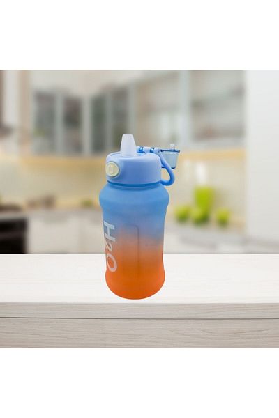 Çılgıntrend زجاجة مياه تحفيزية من البولي كربونات H2O سعة 1 لتر