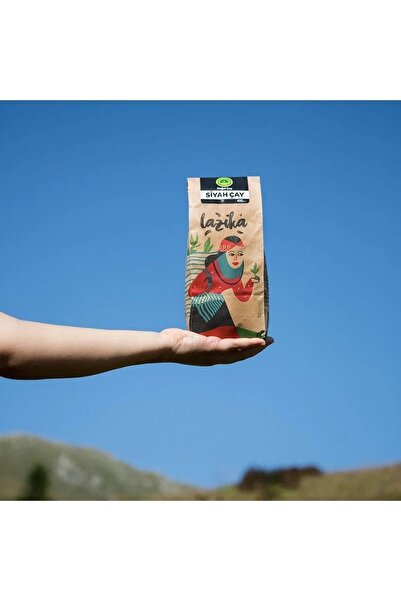 LAZİKA Doğal Siyah Çay (400 g)-İlk Hasat,Mayıs Çayı,2.5 Yaprak,Tozsuz Çay,Çamlıhemşin Çayı