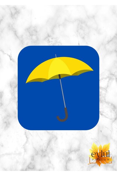 Eylül Design How I Met Your Mother Sarı Şemsiye Baskılı Özel Tasarım Baskılı ...