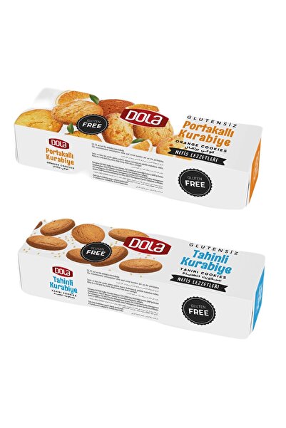 Dola Glutensiz Portakallı Ve Tahinli Kurabiye 85 gr X 2 Adet