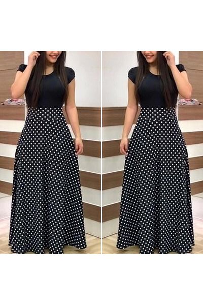 rengamoda Rochie de mireasa de absolvire de vara lungime intreaga din tesatura creponata din lycra
