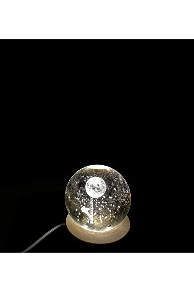 FASTSELLER Uzaya Çıkan Astronot Gezegen Küresi 6 cm Işıklı Tavan Yansıtmalı Küre USB'li