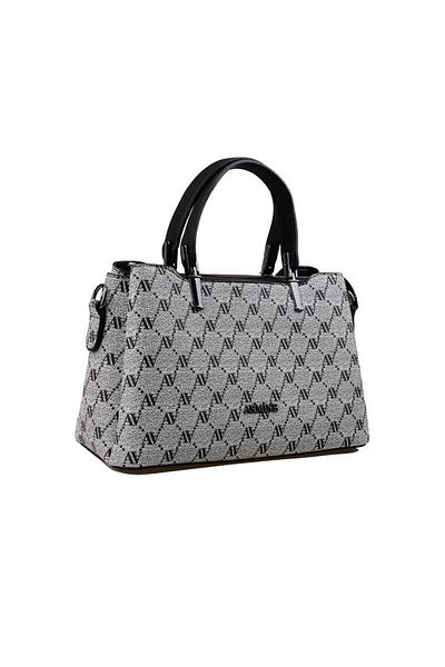 Armine Gray Medium Size Women's Logo Daily Handbag