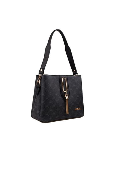 Armine Casual Women's Shoulder Bag - Black Logo
