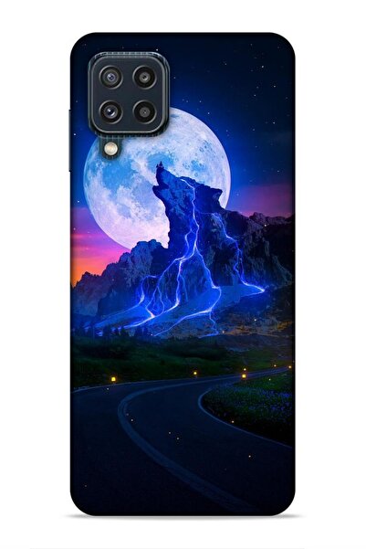 Lopard Samsung Galaxy M32 Plas Hifi 29 Moon Night Blue Stain Resistant Cover