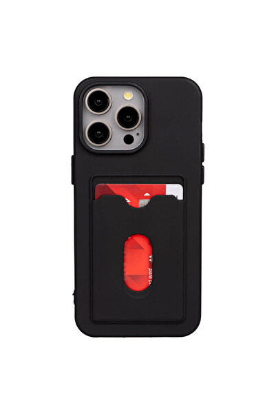Nezih Case Apple iPhone 15 Pro Uyumlu Dora Kartlıklı Silikon Kapak Kılıf