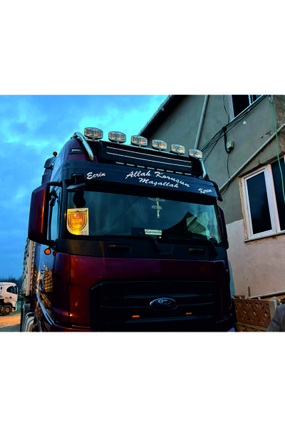 Kurt Reklam Dünyası Kamyon sticker Allah Korusun ve Maşallah yazısı