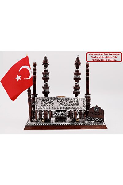 TR İsimlik Yazarlı Hediyelik Masa Üstü Kalemlik Isimlik Yzrl04