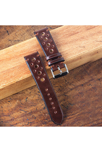 Ventum نموذج رالي بني مقاس 19 مم، سلك مصنوع يدويًا من الجلد الأصلي