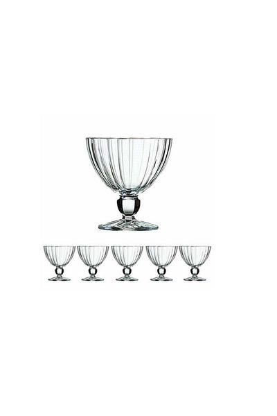Luminarc Quadro Glass Footed Bowl Set of 6