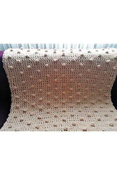 SIFA ATELIER Βρεφική κουβέρτα πλεκτή στο χέρι 90x90 cm