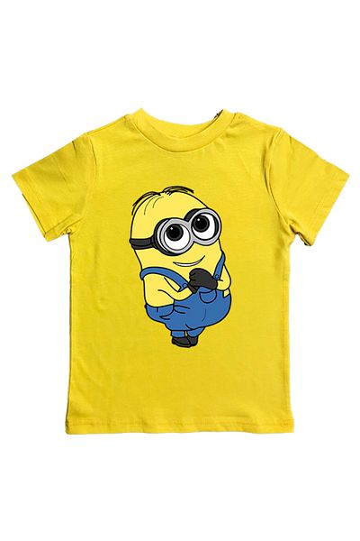 Minions Καλοκαιρινό Παιδικό T-Shirt - Βαμβακερό χτενισμένο με στάμπα