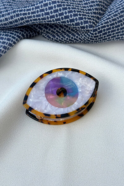 yucelique Eye Detailed Mother of Pearl Bone Latch Buckle (7 CM.)