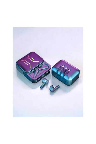 LaraThec Xiaomi Mi 10T Uyumlu M80 Bluetooth Powerbank Özellikli V5.3 Kulaklık Kablosuz Oyuncu Kulaklık