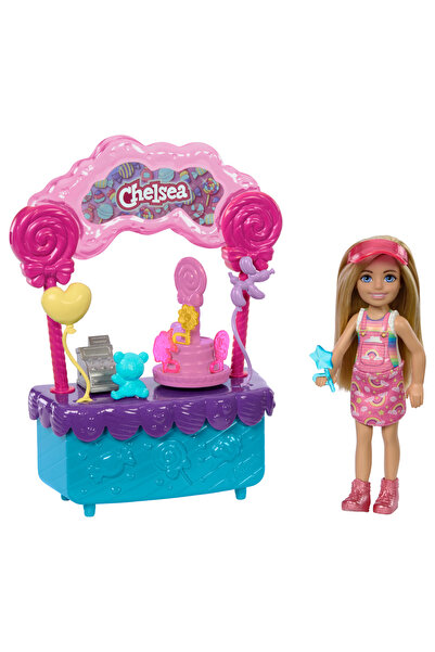 Barbie Chelsea'nin Şeker Dükkanı Oyun Seti, Lolipop standı, aksesuarlar içeren oyun seti HRM07