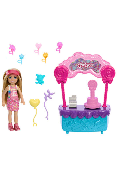 Barbie Chelsea'nin Şeker Dükkanı Oyun Seti, Lolipop standı, aksesuarlar içeren oyun seti HRM07