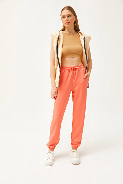 Olalook Γυναικείο Puppy Soft Textured Modal Jogger Sweatpants με τσέπες EŞF-00000067